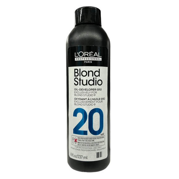1 Case of Blond Studio 9 20-Volume Oil Based Developer 8oz Bottles